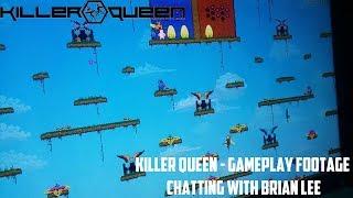 Killer Queen Arcade at EVO 2017 - Gameplay Footage - Chatting with Brian Lee