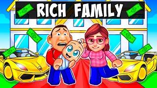 Having a RICH BABY FAMILY in Roblox!