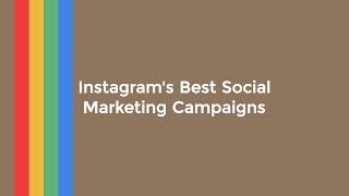 Instagram's Most Creative Marketing Campaigns of 2015: Social Media Minute