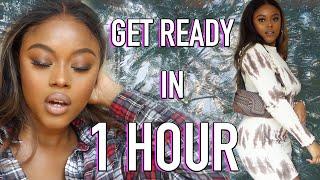 Realistic get ready with me 1 hour | YASMIN BUACHIE