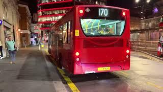 London Buses in action within Victoria bus station on 28th August 2024