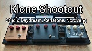 Klon Centaur clones shootout: Studio DayDream KCM-OD, Ceriatone Centura, Nordvand No. 1 Signature