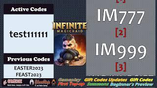 1st New Gift Code Update Infinite Magicraid