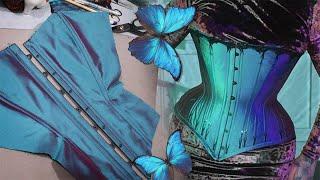 Making An Iridescent Silk Corset // Late Victorian Corsetry