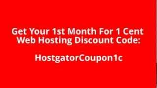 Hostgator Hatchling Plan Coupon 2014 | Get Your 1st Month For 1 Cent Web Hosting Discount Code