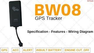 BW08 GPS Tracker | Specifications | Functions | Wiring Diagram | How to Use | SeTrack GPS