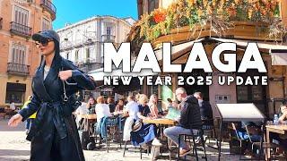 Malaga City Spain New Year January 2025 Update Beautiful City Costa del Sol | Andalucía [4K]