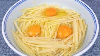 Egg Potatoes recipe New Way to Eat  ， potato floss