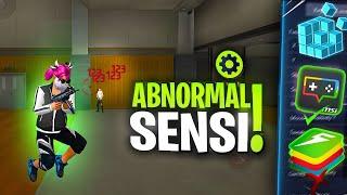 Use This SECRET ABNORMAL SENSI to Get 99% Headshots : Bluestacks 5 l Msi 5.