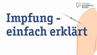 Wie funktioniert eine Impfung? | Wissen ist gesund