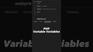 PHP Tips & Tricks | How to use variable variables in PHP