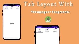 Tablayout with Different Fragments and ViewPager in Android Studio 2021