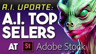 Top Selling Generative AI Files from Adobe Stock Contributors - What's Making Money? #ai #adobestock