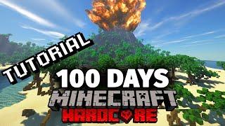 I Created 100 Days Hardcore Survival Island in Minecraft (World Painter Tutorial 2021)