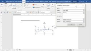 Save Signature Image as AutoText in Word - detailed explanation