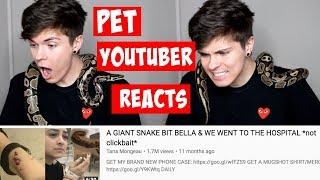 PET YOUTUBER REACTS TO TANA MONGEAU SNAKE BITE VLOG | Tyler Rugge