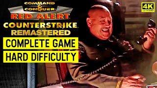 RED ALERT COUNTERSTRIKE REMASTERED 4K - COMPLETE GAME - HARD DIFFICULTY