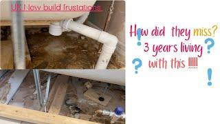 Our UK NEW Build  house is leaking | A  big mistake from builders.