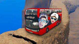 Kita Jadi Supir Bus Wisata Lewat Jalur Sempit Tebing Mengerikan di Pegunungan ROBLOX! 3 Warga T3W4S!