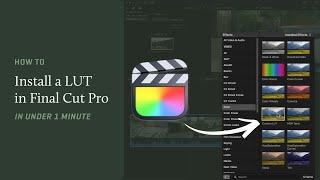 How to Install a LUT in Final Cut Pro in Under 1 Minute