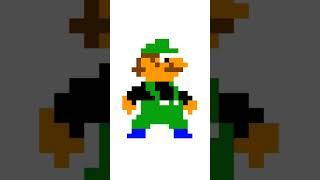 64 bits, 32 bits, 16 bits, 8 bits, 4 bits, 2 bits, 1 bit, Half bit, Quarter Bit of Luigi. #shorts