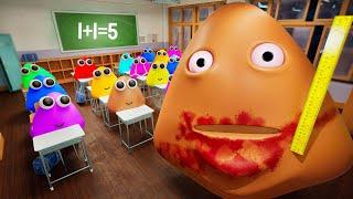 POU & PAULINE (School Time) 3D Animation !!!