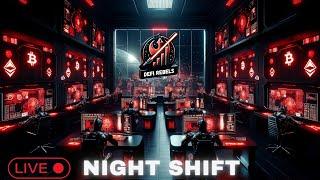 DeFi Rebels LIVE |Night Shift |BTC Sapitulates|ALT/BTC Pair Pump |EOS & Algorand Die