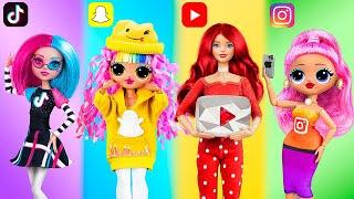 10 идей для кукол Барби и ЛОЛ в стиле социальных сетей