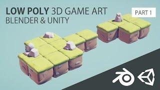 Simple Low Poly Game Art - Blender & Unity 3d Low Poly Game | Low Poly Assets | 3d Game Design