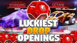 LUCKIEST DROP OPENINGS On Rocket League! Best Drop Opening Compilation