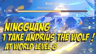 INSANE !! NINGGUANG 1 TAKE ANDRIUS THE WOLF !! GENSHIN IMPACT