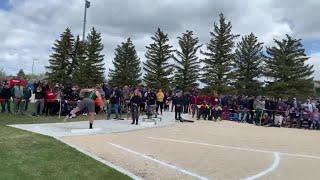 Kelly Walsh's Cameron Burkett sets state record in the shot put