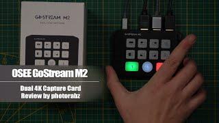 GoStream M2 Dual 4K USB 3.0 HDMI Capture Card Review by photorabz, @photorabz