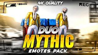 FREE TO USE PUBG/BGMI DUO MYTHIC EMOTES ][ FOR LOBBY EDIT IN GOLDEN TRIGGER OUTFIT  #trending