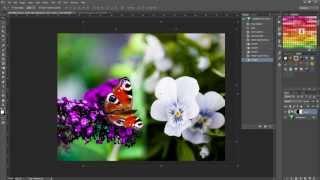 How to combine two images using a gradient in Adobe Photoshop