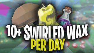 How to *FARM* 10+ Swirled Wax PER DAY | Bee Swarm Simulator