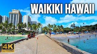 [4K] Waikiki in Honolulu Oahu Hawaii | July 2024