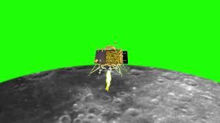 Chandrayaan 2 landing in green screen video