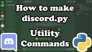 How to make discord.py utility(lock, unlock, nick) commands||Part 1