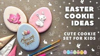 Set of Easter Cookies / Easter Cookie Ideas / Decorating Easter Cookies With Icing