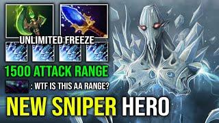 NEW SNIPER HERO 1500 Attack Range Hit From Miles Away with Parasma Unlimited Freeze AA Dota 2