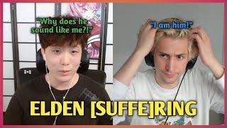 Sykkuno Reacts To XQC Trying To Finish The Final Boss in Elden Ring