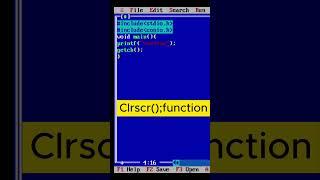 use of clrscr(); function | C Programming Tutorial #viralvideo #shorts #viral  #coding