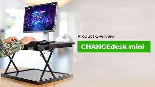 CHANGEdesk Mini Simple Standing Desk Converter overview adjustable height sit stand up desk riser