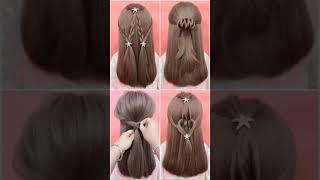 Easy braided hairstyle compilation  hair style girl# 383