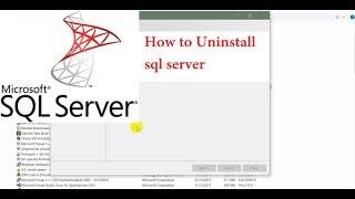 how to uninstall sql server | uninstall sql server 2014