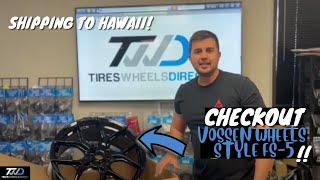 Shipping out Vossen Wheels Style FS-5 to Hawaii!