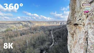 Rock-Hewn Churches of Ivanovo (Ruse) on the Danube Trail of Bulgaria - VR 360 8k