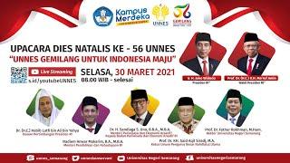 Upacara Dies Natalis ke-56 UNNES - "UNNES Gemilang untuk Indonesia Maju"