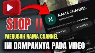 Cara Merubah Nama Channel YouTube Supaya Rekomendasi Tidak Rusak